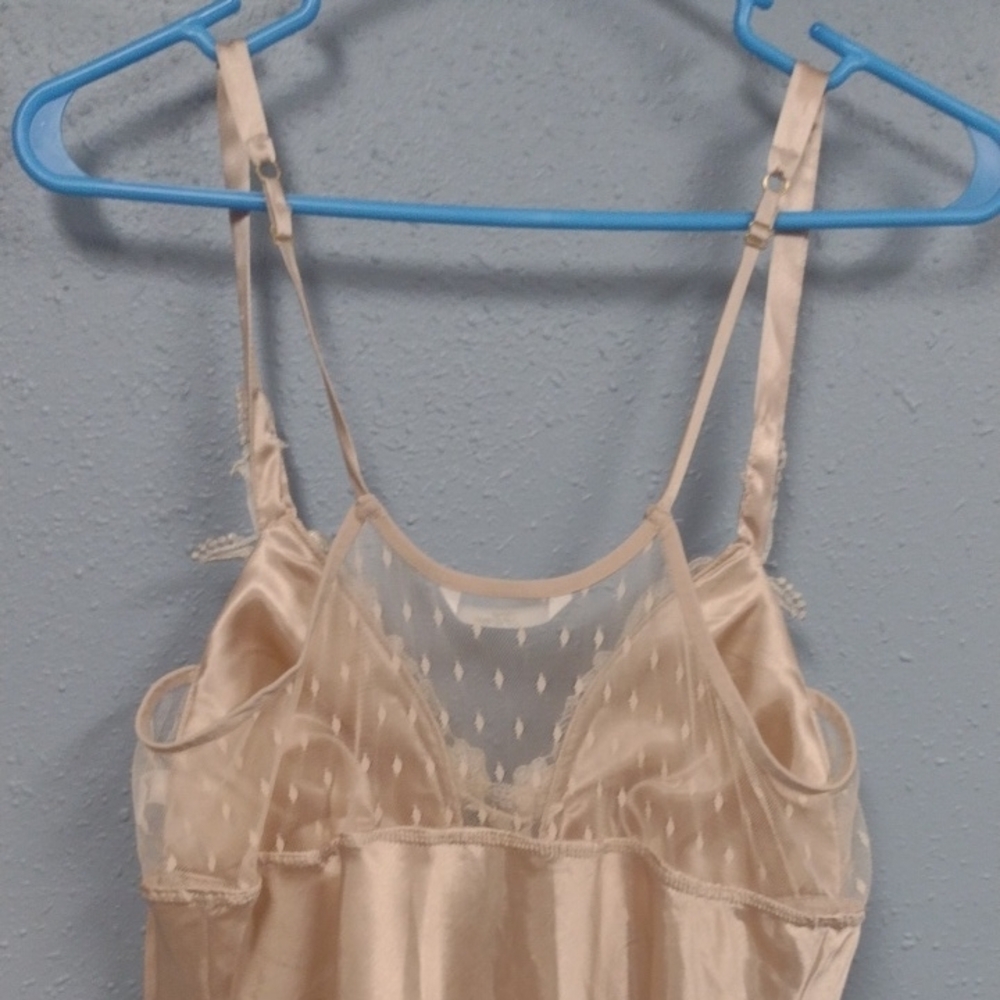 Elegant Satin Chemise in Cream , Babydoll, Sexy,Feminine. - Picture 4 of 13